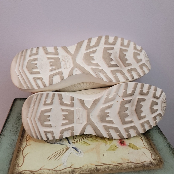 Sam Edelman Stokton Slip On Sherpa Lined Cream/Brown/Gray Size 7 Made In Italy - Picture 7 of 9